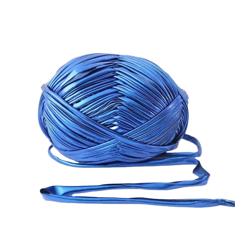 100% High Quality Polyester Fiber T-Shirt Crochet Metallic Yarn Premium Fancy Yarn for T-Shirt Creations