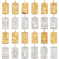 Tarot Cards Charm Pendant 2021 New 18K Real Gold Plated DIY Jewelry Accessories for Bracelets Necklaces Making M06