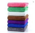 Universal Lint-Free Microfiber Terry Pet Dog Car Swimming Towel Woven Eco-Friendly Plaid 300GSM Super Water Absorbent 40x40cm