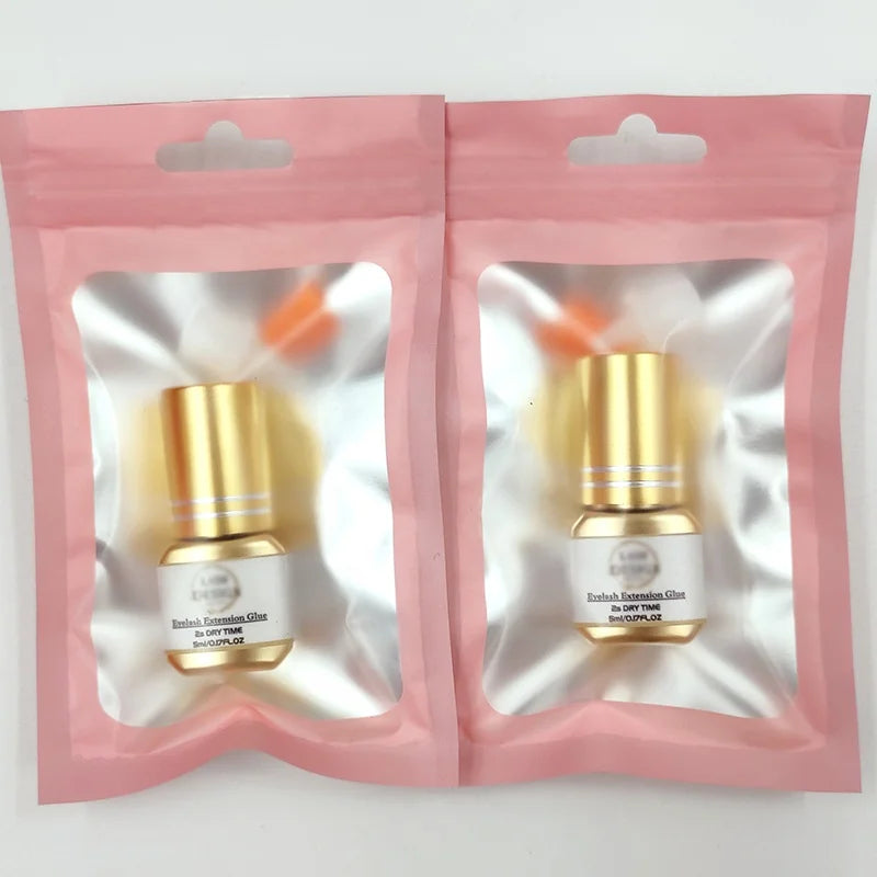 Waterproof Fast Drying 0.5 Second Individual Eyelash Extensions Glue 5ml 1-2 Second Lash Adhesive Glue