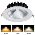 Modern Office Round 100mm Cut Out ROHS LED Downlight 9W 10W Decorative Recessed Dimmable Aluminum Glass Indoor COB LED Downlight