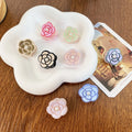 Sayoung Mini Light Luxury Acetate Hair Clip Camellia Flower Small Scratch Clip Premium Feeling Braided Hair Scratch Headpiece