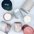 100% Recycled Material Large Candle Paper Tube Packaging Biodegradable Cardboard Kraft Candle Tube Box