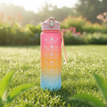 Sports Water Cup Gradient Color Student Kids Water Bottle for Kids School Portable Outdoor Travel Gym Plastic Bottle Drinkware