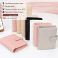 Business Notebook Mini Type Work Agenda Journal Binder PU Leather Cover A5 A6 A7 Budget Binder Wholesale