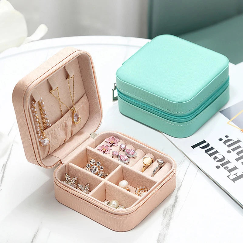 Foldable Jewelry Storage Box High Quality Waterproof Zipper Jewelry Accessories Box