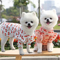 Wholesale Cute Cotton Fashion Cherry Sleeve Pet Dog T-shirt