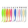 T Tail Luminous Soft Lures Silicone Bait 50mm 75mm Goods for Fishing Sea Fishing Wobblers Artificial Tackle Glow in Dark