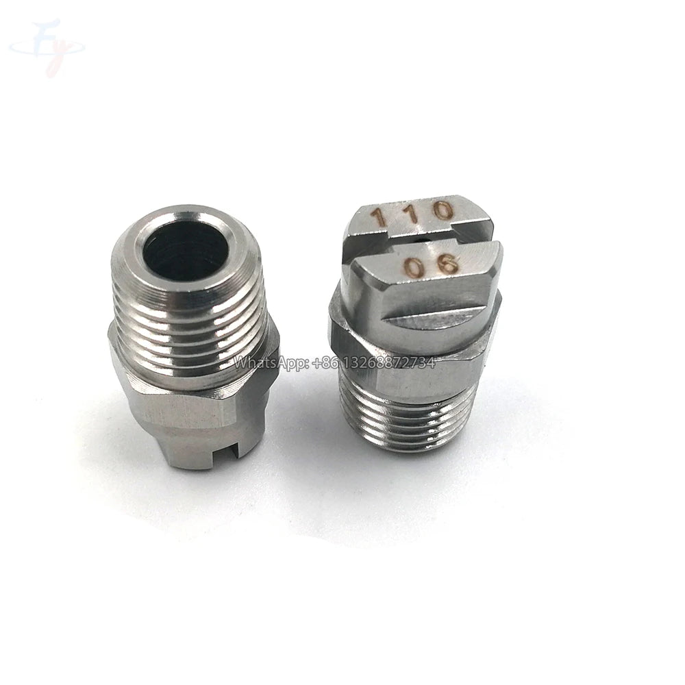 6501 65015 65025 6505 6510 6520 Stainless Steel Water Spray Flat Fan HVV Vee Water Jet Spray Nozzle