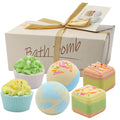Wholesale Custom Msds Gift Box Rich Bubble Sweet Cute Private Label Vegan Handmade Luxury Natural Fizzy Organic Bath Bomb Set