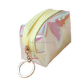 Waterproof Colorful Fashion Zipper Transparent clear Holographic Coin Purse MegaBDM