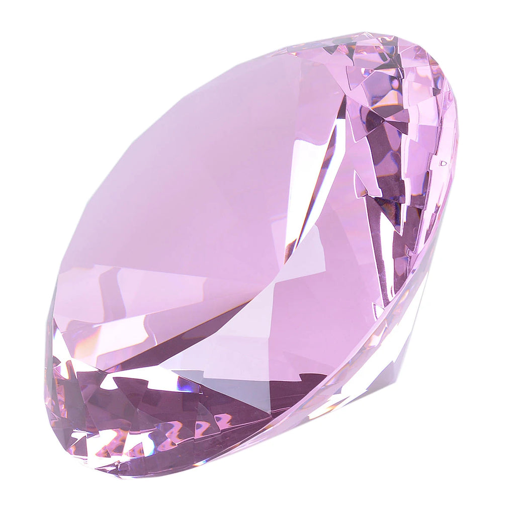 200mm 8" 8inch Machine Cut Big Gem Diamond Favors Centerpieces Home Decor Crystal Paperweight