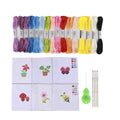 6 Pcs Cross Stitch Kits for Kids 7-13 Needlepoint Starter Kits for Beginners Embroidery Starter Kits for Kids Gift