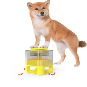 ZMaker Press Food Leaking Puzzle Toy for Dog Pet Interactive Food Storage Box