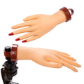 Wholesale Nail Art Training Flexible Practice Plastic False Artificial Hand Adjustable False Nail Practice Hand