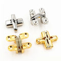 Hidden Type  Cross Hinge Concealed Wardrobe Cabinet Cupboard Folding Door Wooden