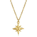 Tiny starburst Necklaces North Star Necklace Gold Pole Star Pendant Layering Polaris Necklace Traveler Jewelry Graduation Gift
