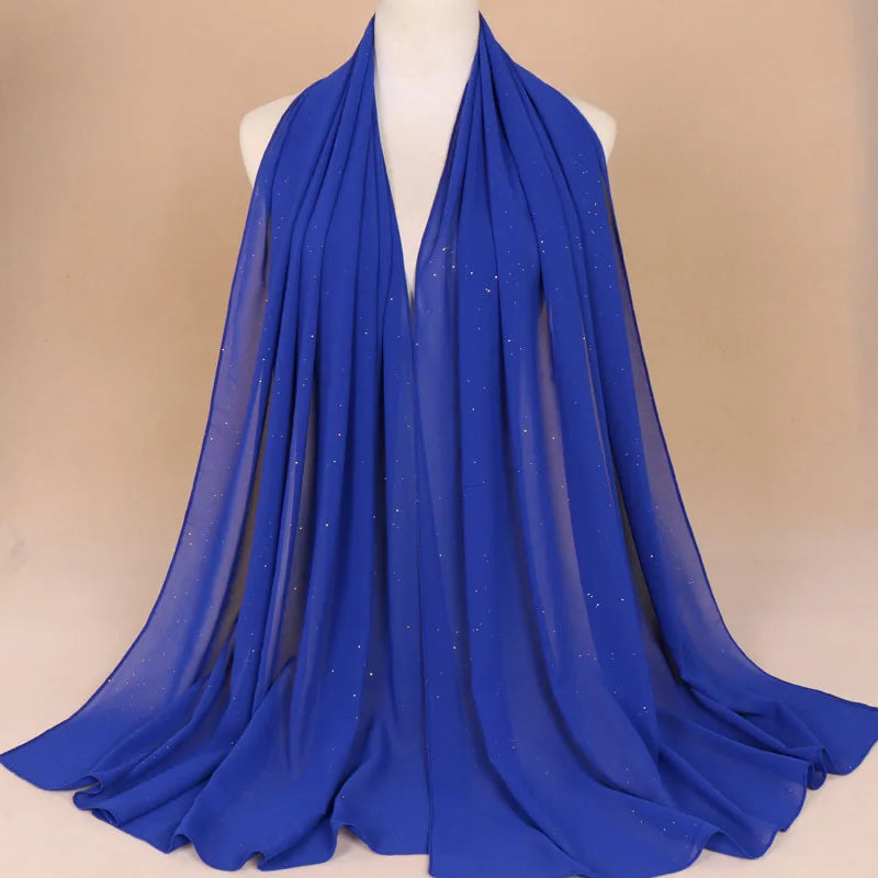 GHS004 Wholesale New Scarfs for Women Stylish Chiffon Scarfs Cheap Women Ethnic Muslim Hijabs Chiffon Scarves