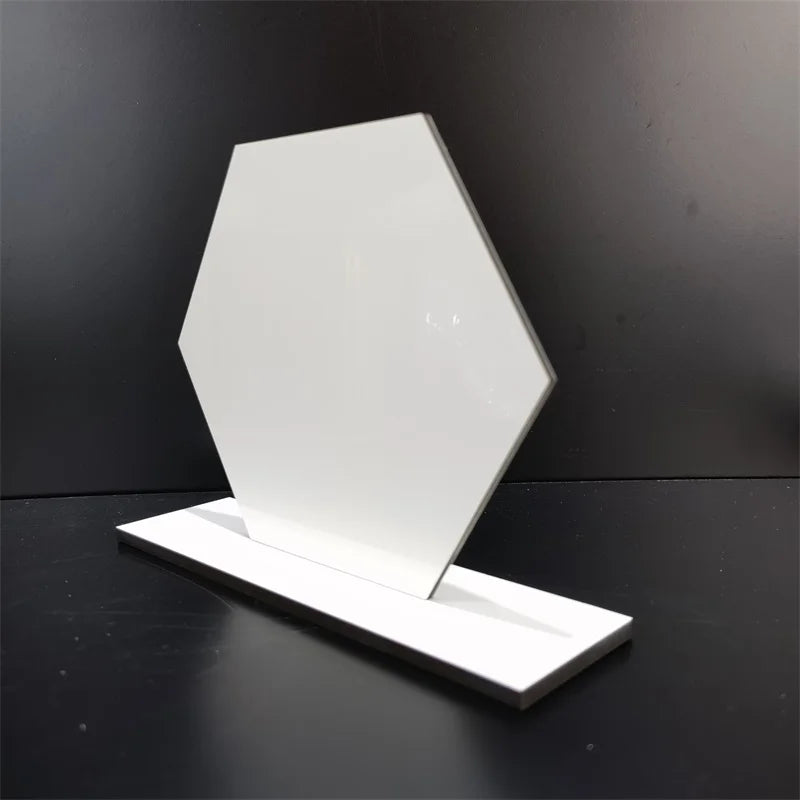 Sublimation Display Sign MDF Desktop Name Card Custom logo Blank Sign