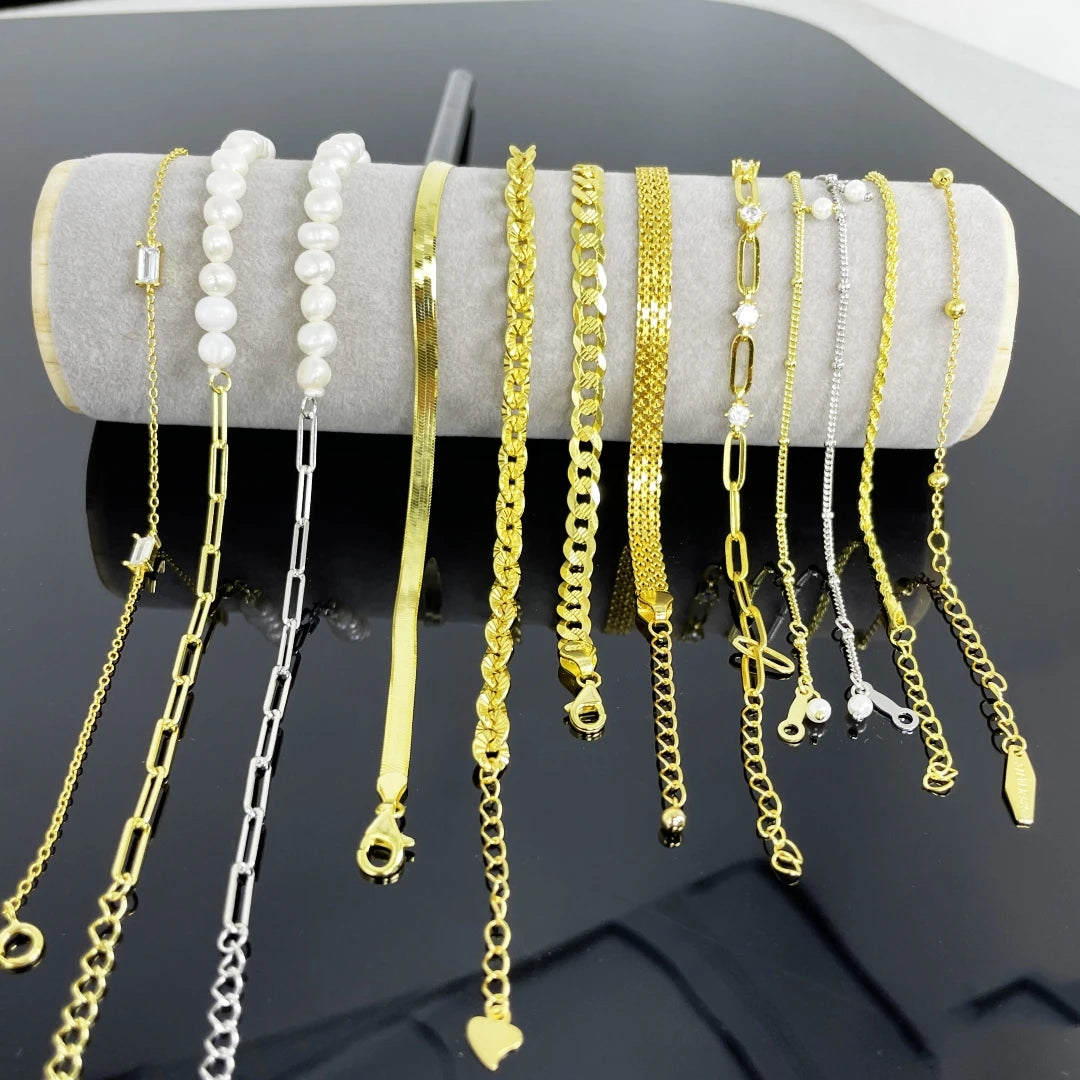 Wholesale 925 Silver Chain Bracelet Real 925 Sterling Silver Fashion Snake Bracelet Punk Adjustable Bracelets Men and Women