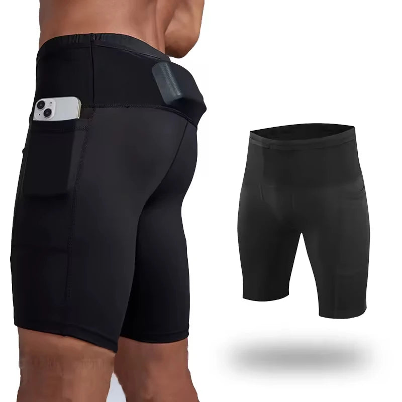 Performance Active Compression Shorts Men Autumn Nylon Running Workout Underwear Sport Biker Quick Dry Eco-Friendly Breathable