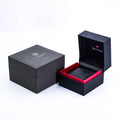 Custom Luxury Green Cardboard Single Watch Box OEM Storage Gift Packaging UV Coating Embossing Eco-friendly Recycled Materials