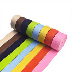 Factory Direct Sales Solid Color 38mm Decorative Clothing Accessories Custom Woven Webbing