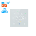 Rti-Tek WiFi Smart Touch Screen Thermostat 16A Programmable Electric Heating Unit 110-230V 2-Year Warranty Apartment Use Easy