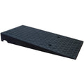 Portable 17cm High Black Plastic Speed Bump for Outdoor Traffic & Parking Lot Use