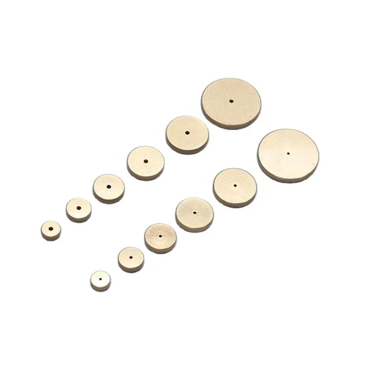 6Pcs Circular Setting Gauge Positioning Margin Gauge Brass Leather Space Set DIY Round Line Marking Hand Craft Tools