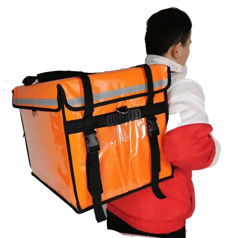 500D Fast Waterproof Food Delivery Bag Backpack Take Away Custom logo Insulated Bag