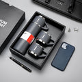 Business Gift Set Double-Layer Stainless Steel Water Bottle & Coffee Cup 304 Vacuum Flask for Gym & Travel