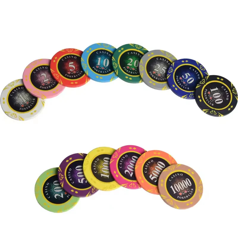 Cheap Poker Chips 14g Clay for Friends Gathering Casino Entertainment Poker Chip Wholesale New Casino Poker Chips