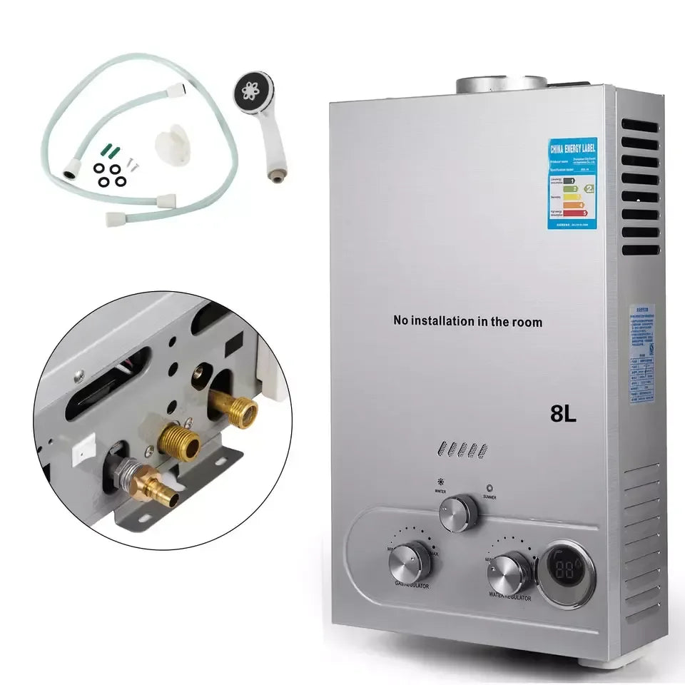 SIHAO-6L/8L/10L/12L/16L/18L Promotion Instant Tankless Small Gas Hot Water Heater Boiler for Kitchen