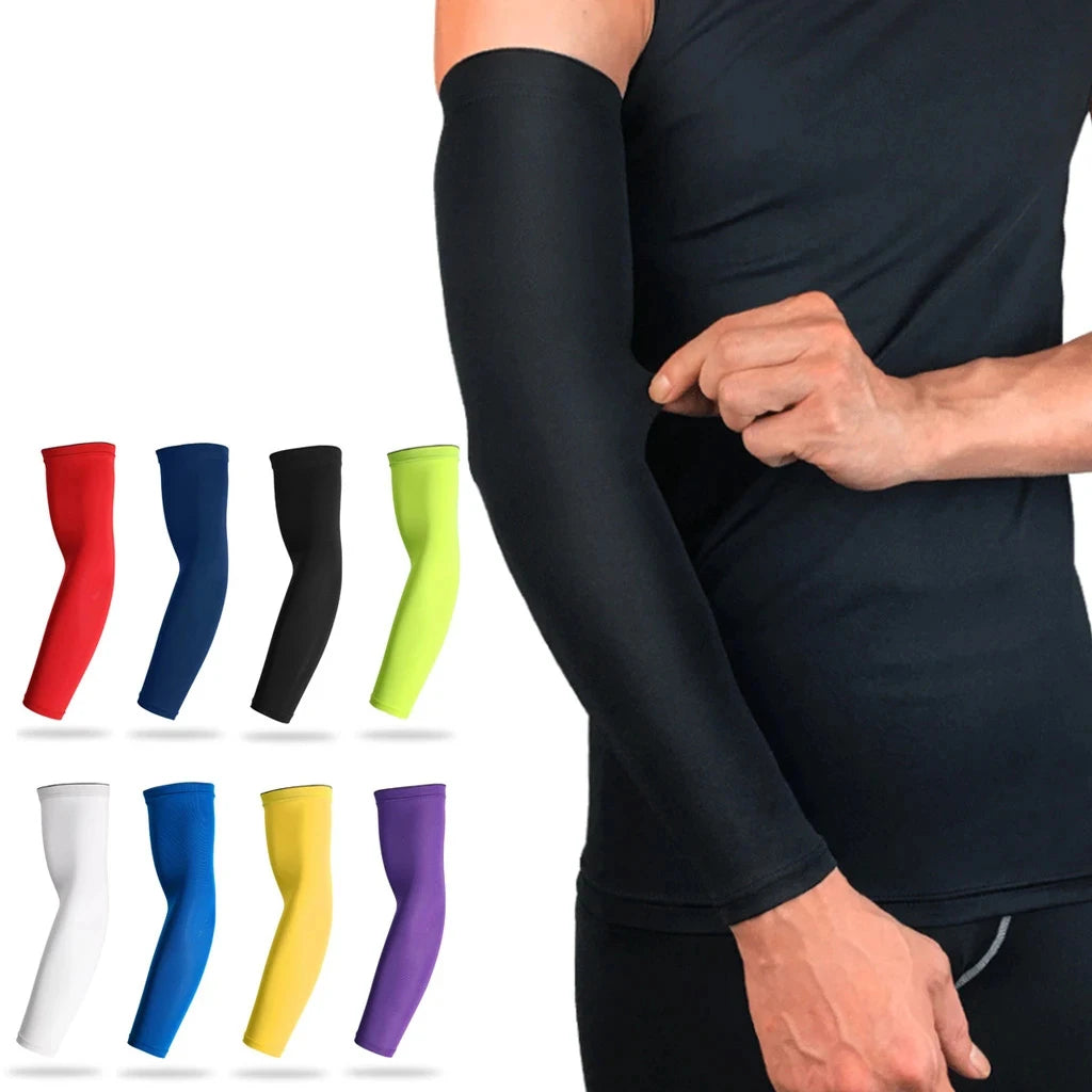 Outdoor Sports Arm Compression Sleeve Cycling Arm Warmer Summer Cool Running UV Protection Sunscreen Bands