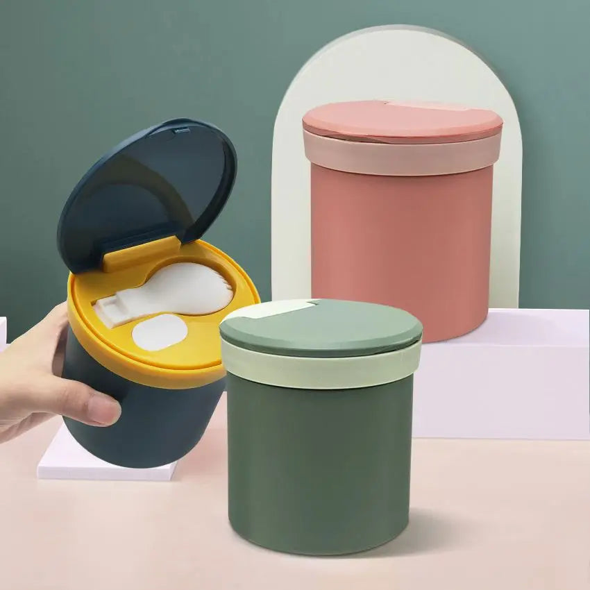 450ml Round Shape Lunch Box Portable Soup Porridge Cup for Microwave Plastic Bento Box Student Sealed Food Container Box
