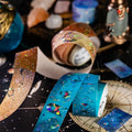 1 Roll of Tape Throughout the Stars Series of Silver Hot Stamping Tape Vintage Handbook Material Collage European Bottoming