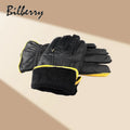 Sample Support Custom Made High Quality Soft Black Sheepskin Leather Driving Gloves for Winter for Outdoor and Daily Use