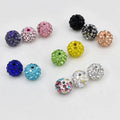 2022 New Fashion Cheap Shiny DIY Colorful Diamond Soft Clay Spacer Beads Disco Ball Necklace Jewelry