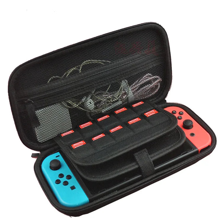 Stock Hard EVA Shell Switch Carrying Case Portable NS Game Player Protect Storage Organizer Bag Accessories Black/Blue/Red