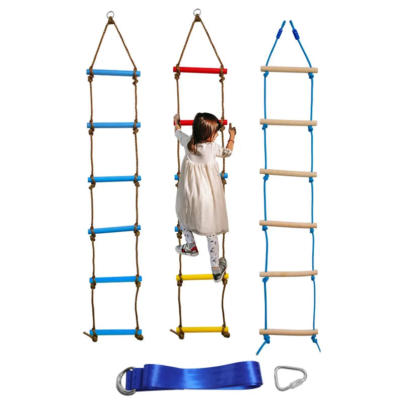 6.6 ft Climbing Ladder for Kids Indoor Play Set Outdoor Tree House Playground Climbing Rope Ladder