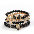 Best Selling Bohemian 8mm Crystal Beads for Bracelets Bead Pendants Handmade Multi Layer Adjustable Men's Jewelry