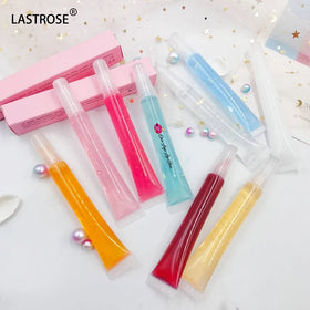 Wholesale Moisturizing Lip Gloss Balm Non-sticky Fruit Flavor Plumping Lip Gloss With Squeezed Tube