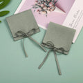 6x6cm Light Green Custom Velvet Bag Microfiber Suede Jewelry Packaging Pouches Chic Storage for Party Wedding Gift Bags