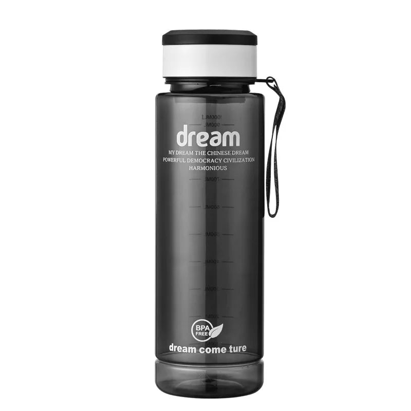 Factory Custom 1000ml Sport Gym Plastic Water Bottle with Tea Filter Direct Drinking and Straw Type Flow Applicable for Travel