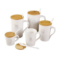 Wholesale Matte Reusable 350ml Ceramic Porcelain Coffee Mug Heart Shaped Handle Custom Logo Sublimation Ready Microwave