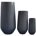 Tall Round Fiberclay Handmade Flowerpots with Minimalist/Modern Design for Home and Garden Decoration From Chinese Suppliers