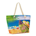Women Large Eco-friendly Reusable Bohemian Vintage Fashion Custom Color Multi-printing Canvas Travel Summer Beach Tote Bags MegaBDM