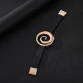 TongLing Italy Zinc Alloy Bracelet Magnetic Clasp Handmade PU Leather Bracelet for Party Gift MegaBDM