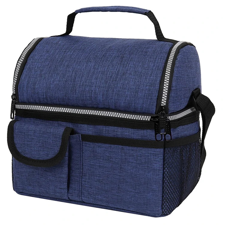 Custom New Fashion Holographic Film Lunch Bag Soft Cheap Eco-Friendly Reusable Insulated Aluminium Picnic Lunch Cooler Bag